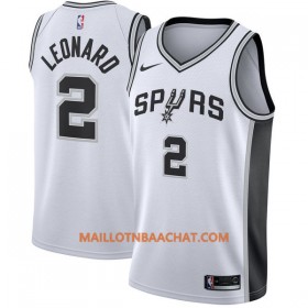 Maillot NBA San Antonio Spurs Kawhi Leonard 2 Nike 2017-18 Blanc Swingman - Homme